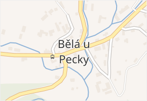 Bělá u Pecky v obci Pecka - mapa části obce