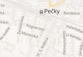 Husovo nám. v obci Pečky - mapa ulice