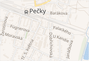 Klicperova v obci Pečky - mapa ulice