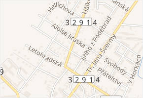 Košnarova v obci Pečky - mapa ulice