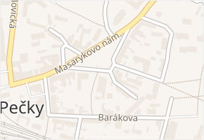 Masarykovo nám. v obci Pečky - mapa ulice