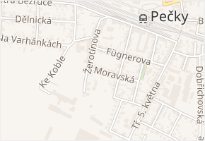 Moravská v obci Pečky - mapa ulice