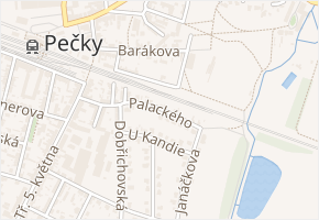 Palackého v obci Pečky - mapa ulice