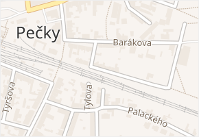 Pod Drahou v obci Pečky - mapa ulice