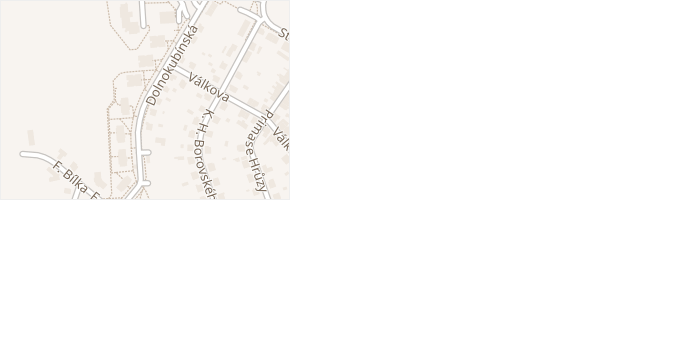 Boženy Němcové v obci Pelhřimov - mapa ulice