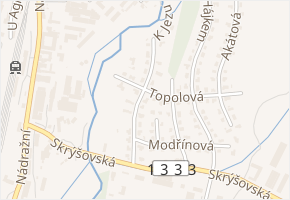 Březová v obci Pelhřimov - mapa ulice