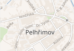Dr. Tyrše v obci Pelhřimov - mapa ulice