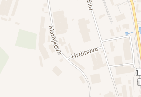Hrdinova v obci Pelhřimov - mapa ulice
