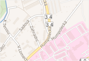 Humpolecká v obci Pelhřimov - mapa ulice