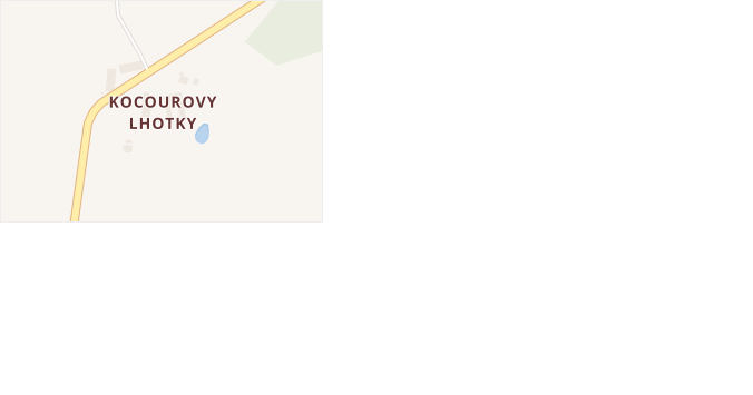 Kocourovy Lhotky v obci Pelhřimov - mapa části obce