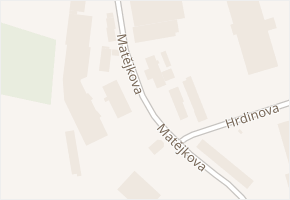 Matějkova v obci Pelhřimov - mapa ulice