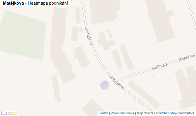 Mapa Matějkova - Firmy v ulici.