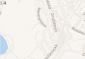 Menhartova v obci Pelhřimov - mapa ulice