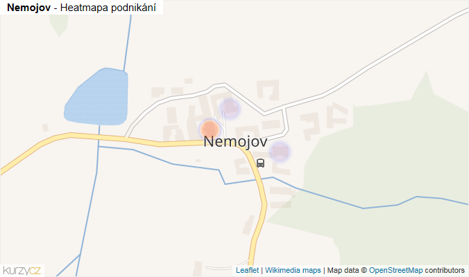 Mapa Nemojov - Firmy v části obce.