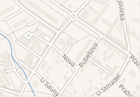 Nová v obci Pelhřimov - mapa ulice
