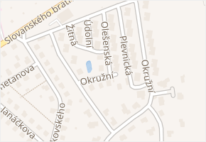Okružní v obci Pelhřimov - mapa ulice