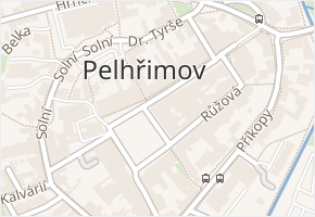 Palackého v obci Pelhřimov - mapa ulice