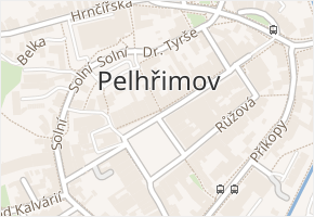 Pelhřimov v obci Pelhřimov - mapa části obce