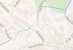 Pražská v obci Pelhřimov - mapa ulice