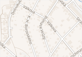 Primase Hrůzy v obci Pelhřimov - mapa ulice
