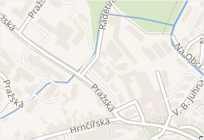 Radětínská v obci Pelhřimov - mapa ulice