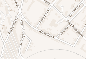 Rosolova v obci Pelhřimov - mapa ulice