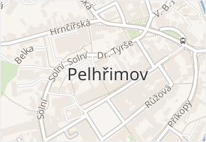 Školní v obci Pelhřimov - mapa ulice
