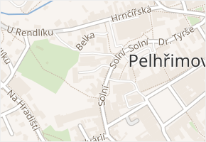 Solní v obci Pelhřimov - mapa ulice