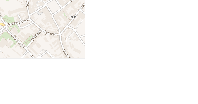 Tylova v obci Pelhřimov - mapa ulice