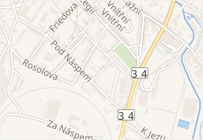U Popovic v obci Pelhřimov - mapa ulice