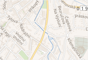 U Splavu v obci Pelhřimov - mapa ulice