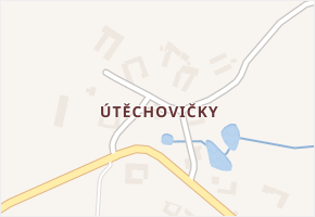 Útěchovičky v obci Pelhřimov - mapa části obce