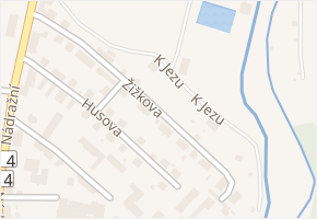 Žižkova v obci Pelhřimov - mapa ulice