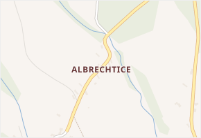 Albrechtice v obci Pěnčín - mapa části obce