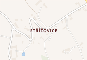 Střížovice v obci Pěnčín - mapa části obce