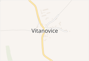 Vitanovice v obci Pěnčín - mapa části obce