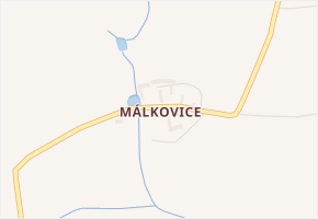Málkovice v obci Pernarec - mapa části obce
