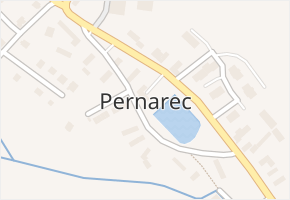 Pernarec v obci Pernarec - mapa části obce