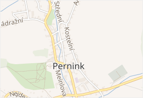 Kostelní v obci Pernink - mapa ulice