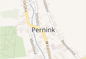 Pernink v obci Pernink - mapa části obce
