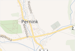 Rennerova v obci Pernink - mapa ulice