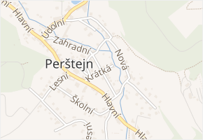 Krátká v obci Perštejn - mapa ulice