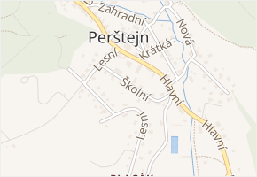 Školní v obci Perštejn - mapa ulice