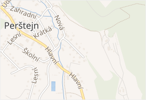Slunečná v obci Perštejn - mapa ulice