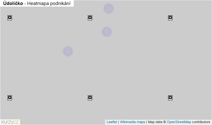 Mapa Údolíčko - Firmy v části obce.