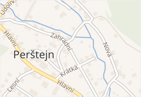 Zahradní v obci Perštejn - mapa ulice