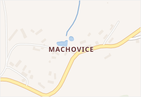 Machovice v obci Pertoltice - mapa části obce