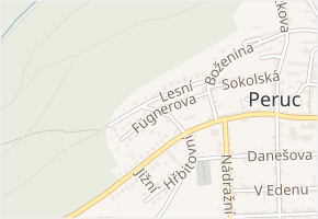 Fügnerova v obci Peruc - mapa ulice