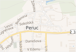 Na Rynečku v obci Peruc - mapa ulice