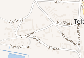 Na Skala v obci Peruc - mapa ulice